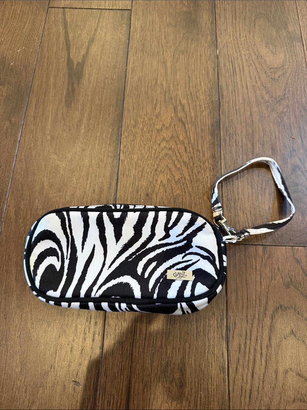 Glovelt Zebra Print Wristlet Pouch - Black & White